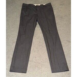 Men's H&M Grey Flat Front Dress Pants